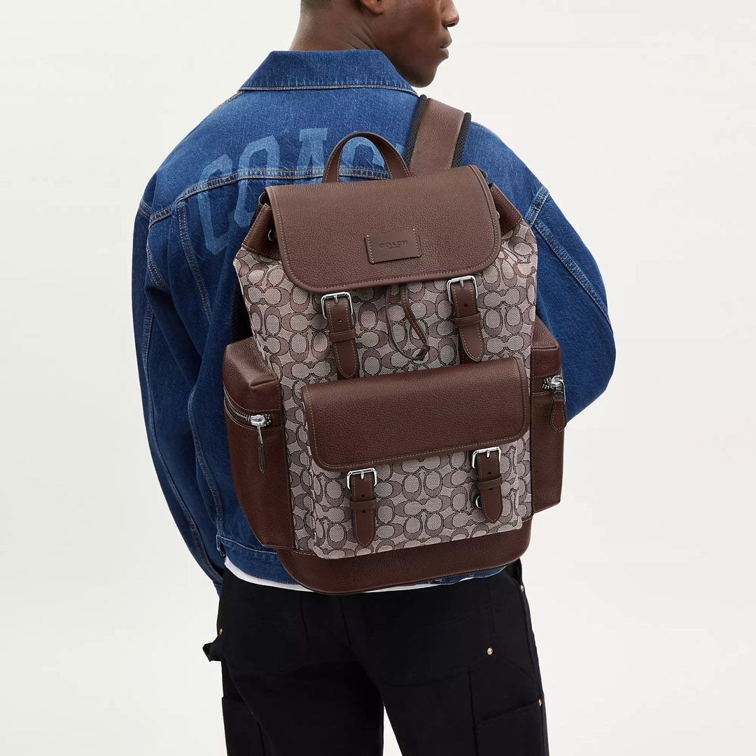 coach backpack men's price Coach Outlet Sprint Backpack In Signature Jacquard