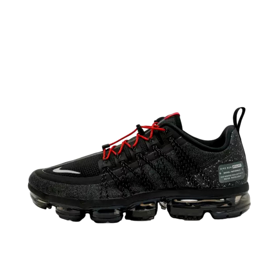 nike air vapormax run utility black reflect silver men running shoes