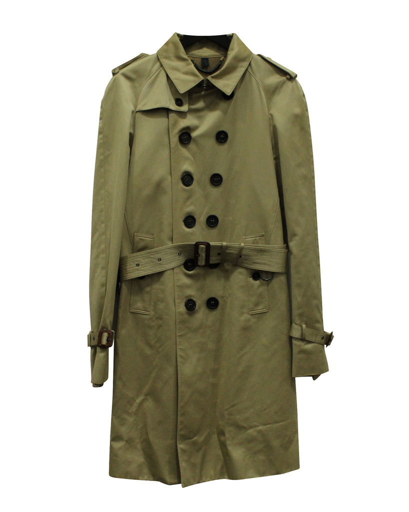 トップス BURBERRY PRORSUM BELTED CUT&SEW sizeS Burberry Prorsum Women Pearl White Trench Coat with Leather