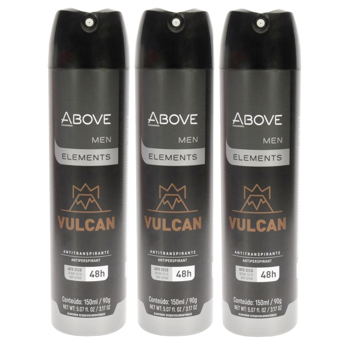 Above Above 3.17 oz 48 Hours Element Antiperspirant Deodorant for Men - Vulcan - Pack of 3,All Products : American Fashion Style Bags On Sale