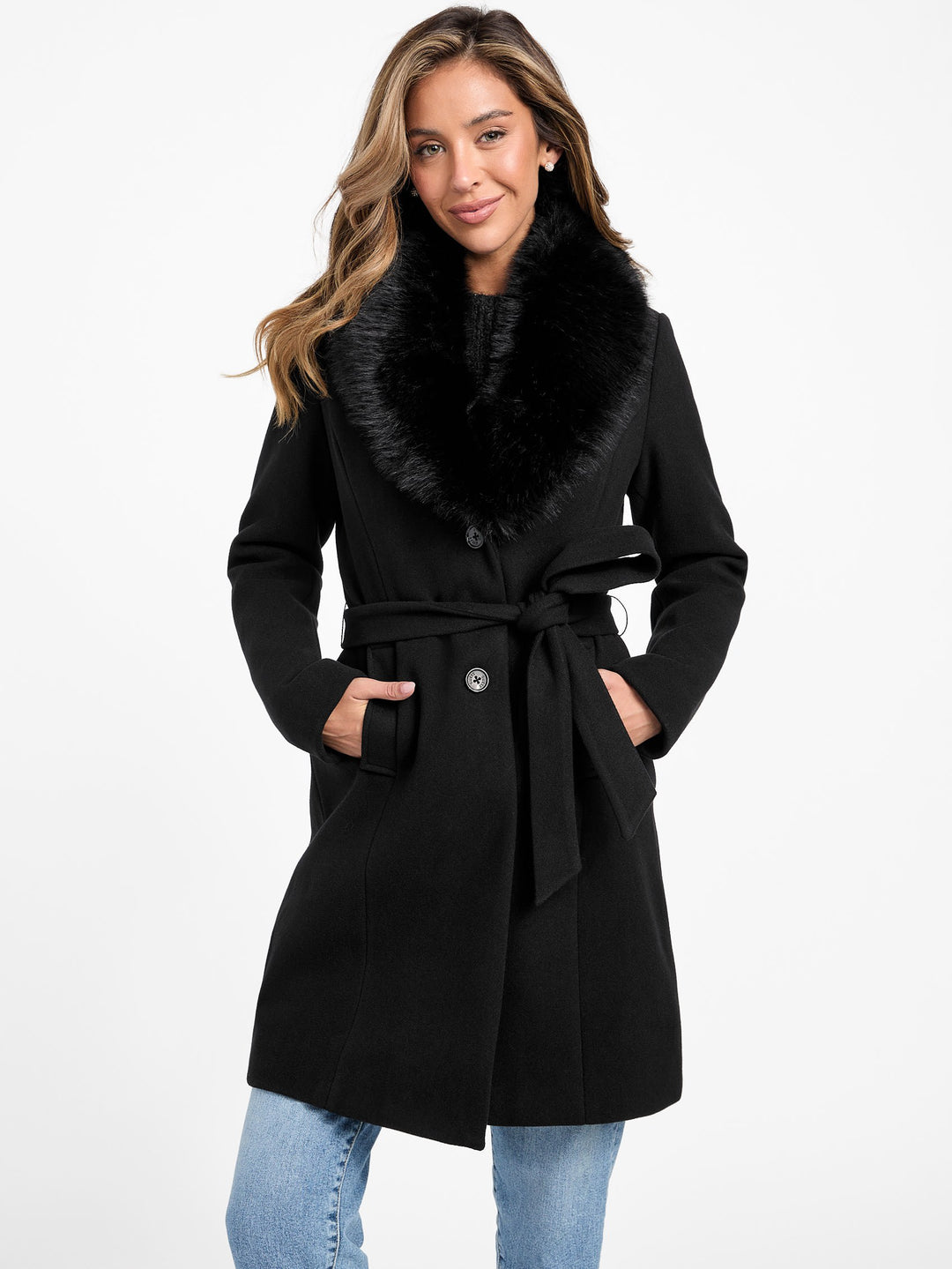 Guess Factory Cheryl Faux-Fur Coat ShopSimon - Main Image