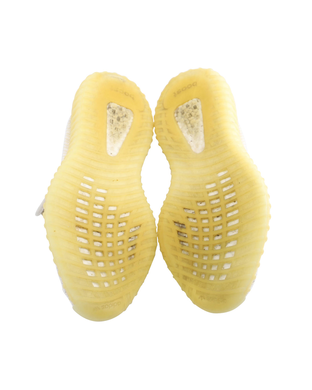 yeezy Adidas Boost 350 V2 Low Top Sneakers In Cream Prime Knit