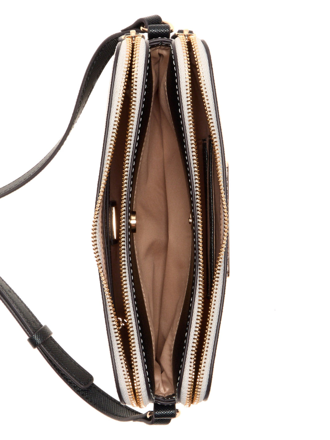 Guess Factory Kyrie Saffiano Top-Zip Crossbody | ShopSimon