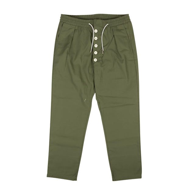 Inactive Green Drawstring Button Pants | ShopSimon