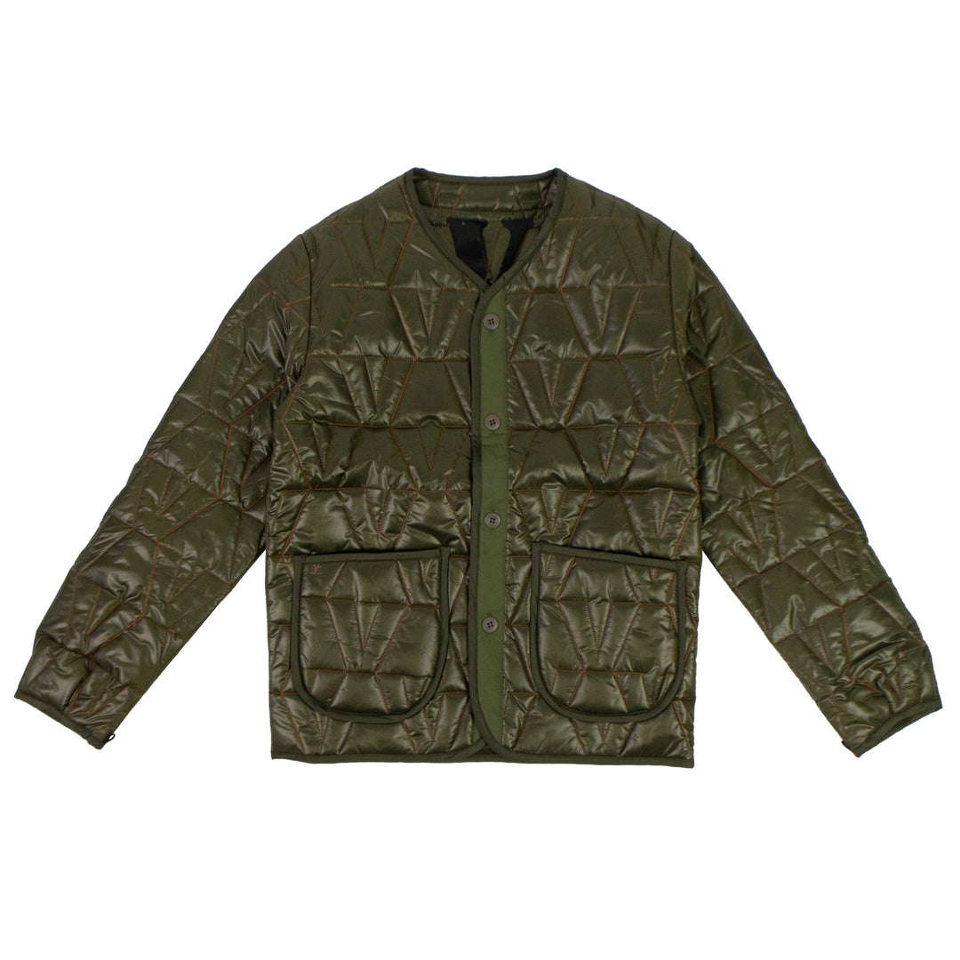 Vlone Quilted Jacket - Green | ShopSimon