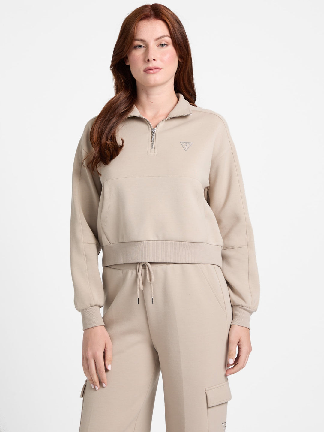 ジーミスと Guess Factory Nessa Half-Zip Sweatshirt | ShopSimon