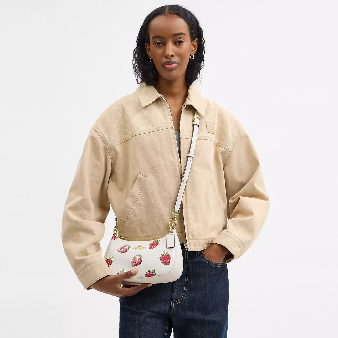 Coach Outlet Teri Shoulder Bag With Strawberry Print | ShopSimon