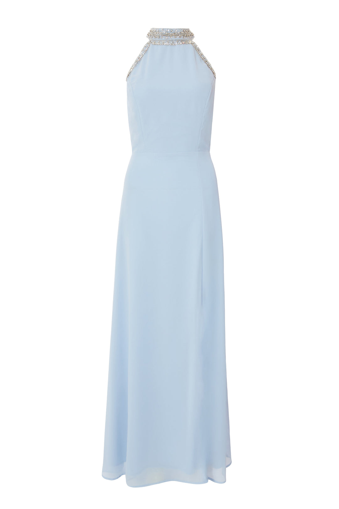 quiz chiffon maxi dress Green Quiz Embellished Chiffon Maxi Dress