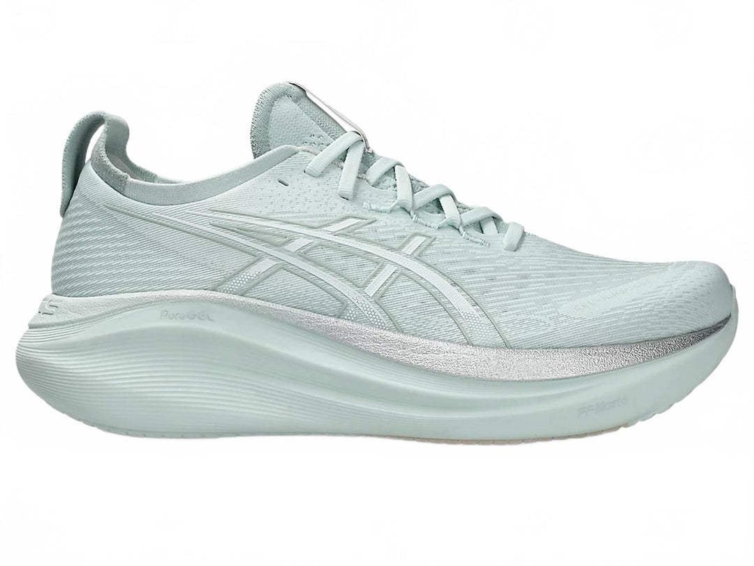 ウォーキング・ランニングウェア ASICS GEL-NIMBUS 27 Pure Aqua/White 24.5 ASICS Men's Gel-Nimbus 27 Running Shoes In Pure Aqua/white | ShopSimon