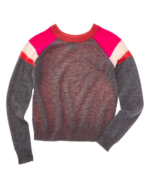 Autumn Cashmere Reversible Colorblocked Raglan Wool & Cashmere-blend ...