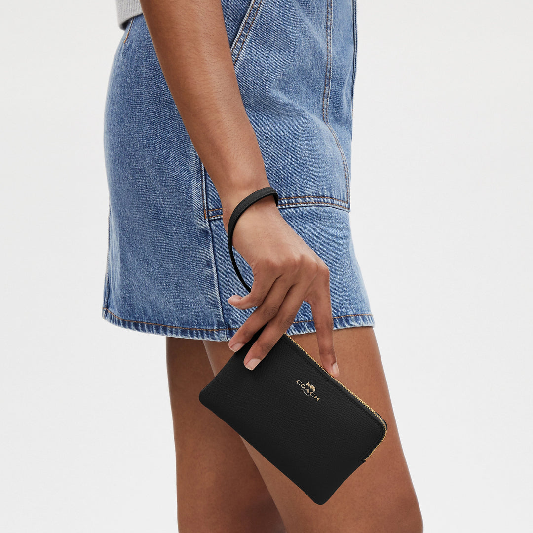 Coach Outlet Corner Zip Wristlet | ShopSimon