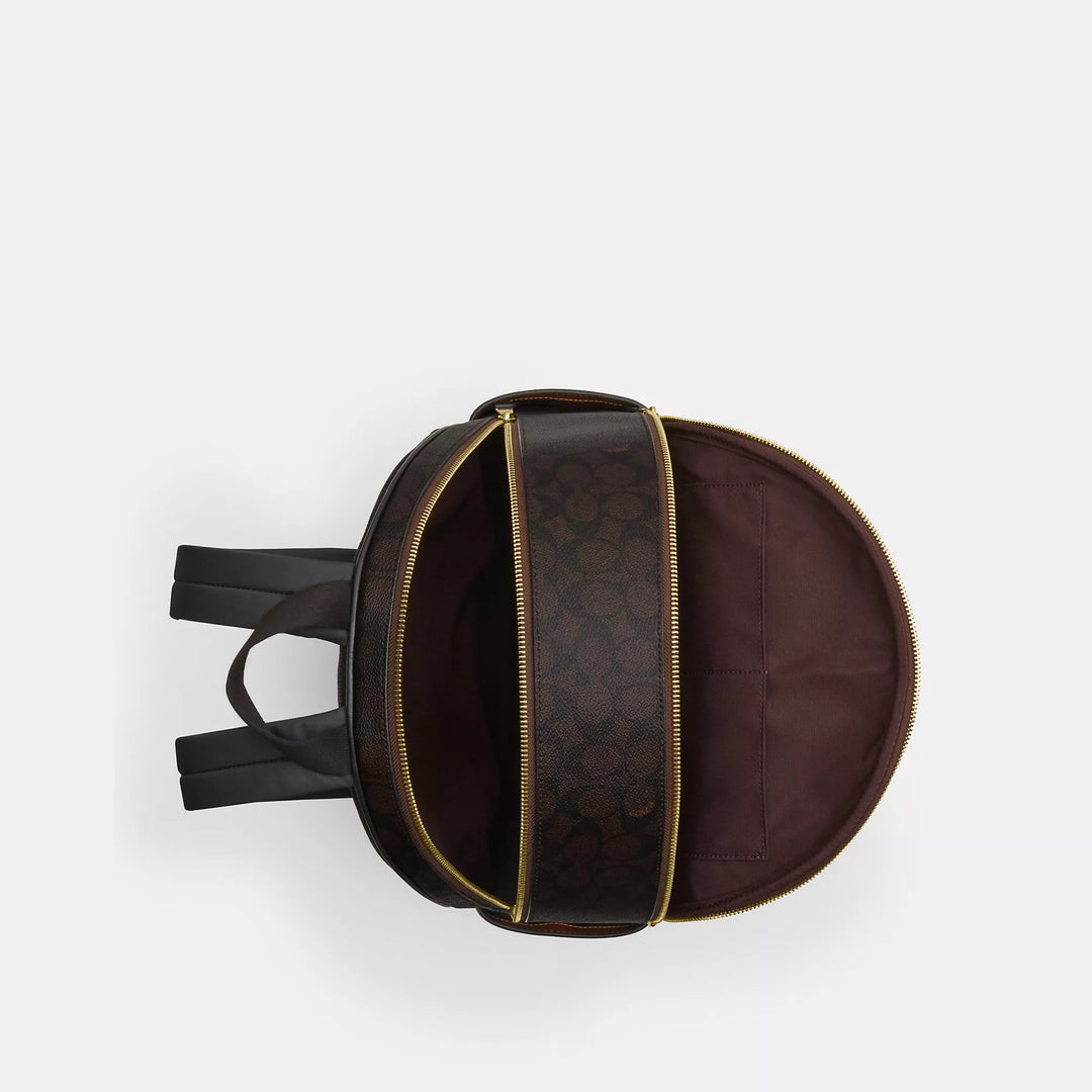 coach backpack signature f38301 large Coach Outlet Large Court Backpack In Signature Canvas