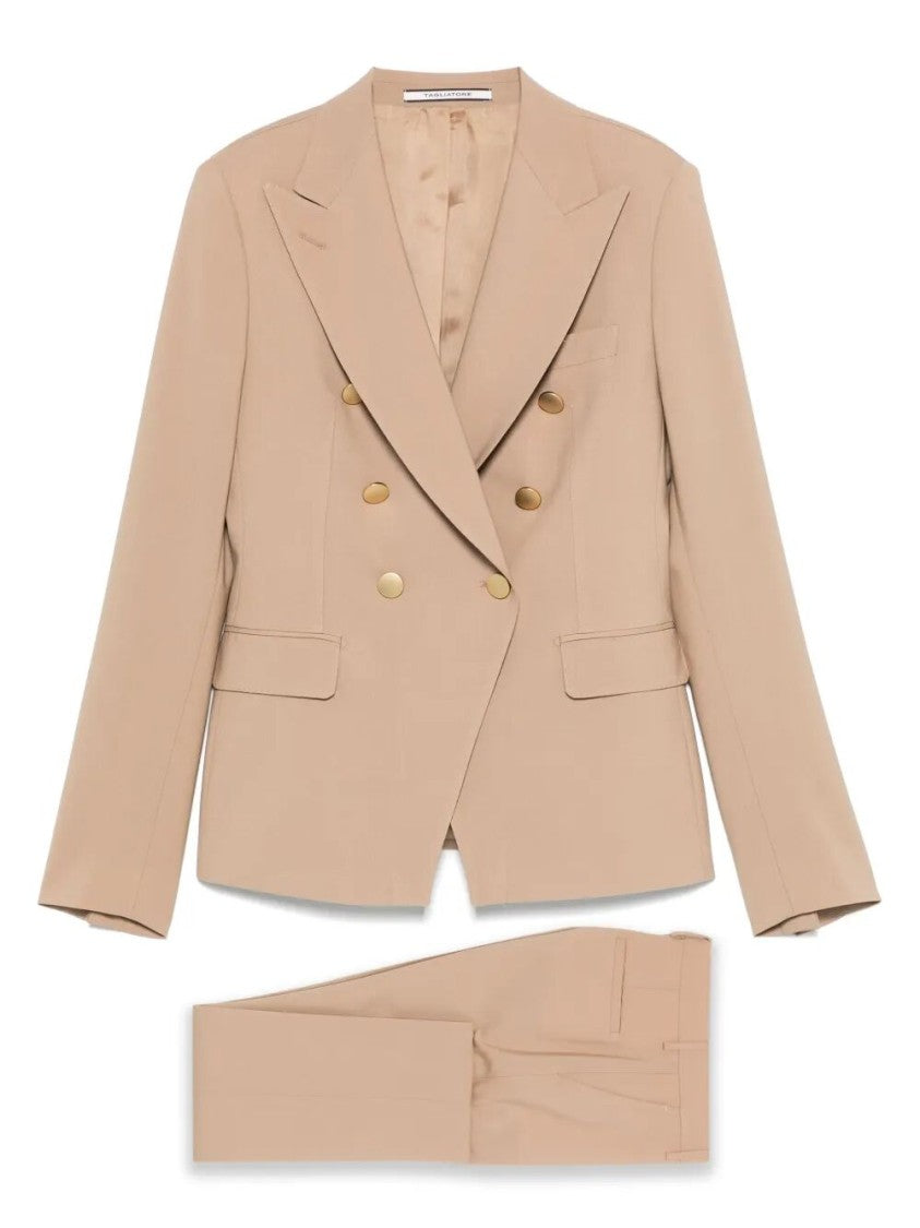 セットアップ Tagliatore Double-Breasted Tailored Suit With Classic Lapel Tagliatore Double-Breasted Tailored Suit With Classic Lapel
