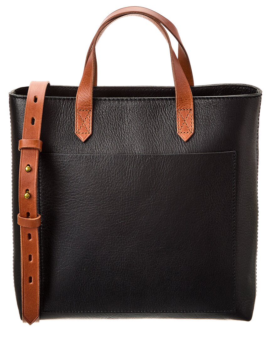 Madewell The Zip-Top Transport Black Leather Crossbody Bag online