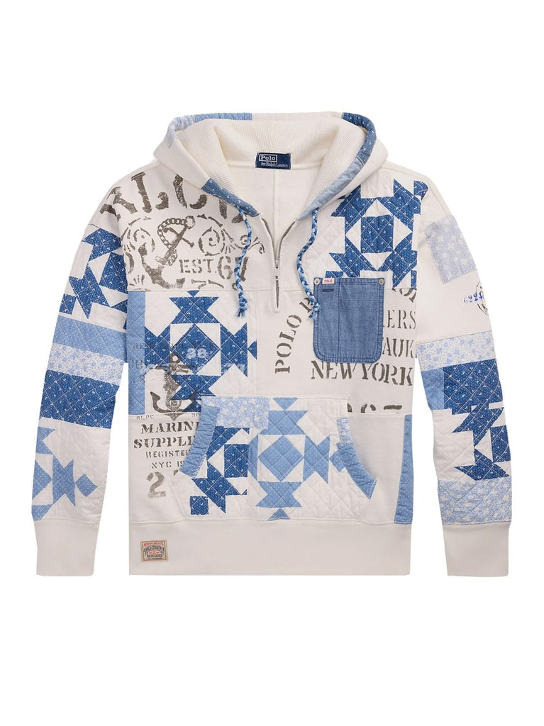 パーカー・フーディ Polo Ralph Lauren Patchwork Long-Sleeve Sweatshirt With Cozy Polo Ralph Lauren Patchwork Long-Sleeve Sweatshirt With Cozy