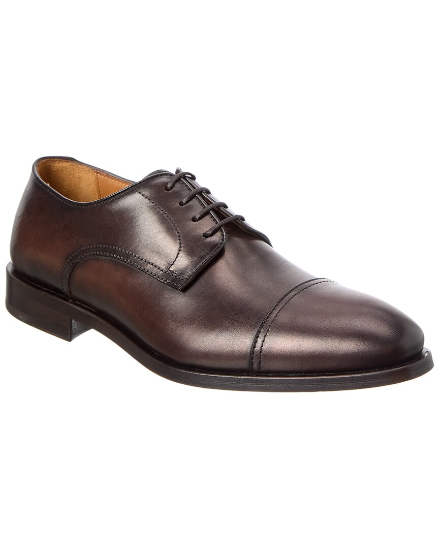 Antonio Maurizi Plain Toe Leather Oxford ( Size 12 $525 - Antonio Maurizi Cap Toe Leather Oxford in Cognac Size  main image 3