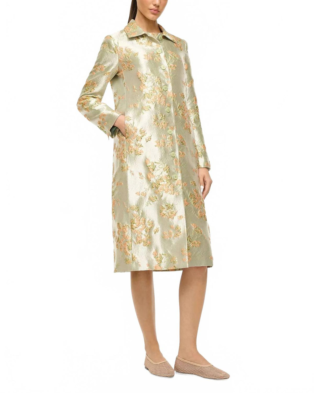 staud garden dress metallic bloom Antoinette Coat In 2025 Treats Just Dropped Campaign Size:1 — S SHEIN Clasi Plus Size