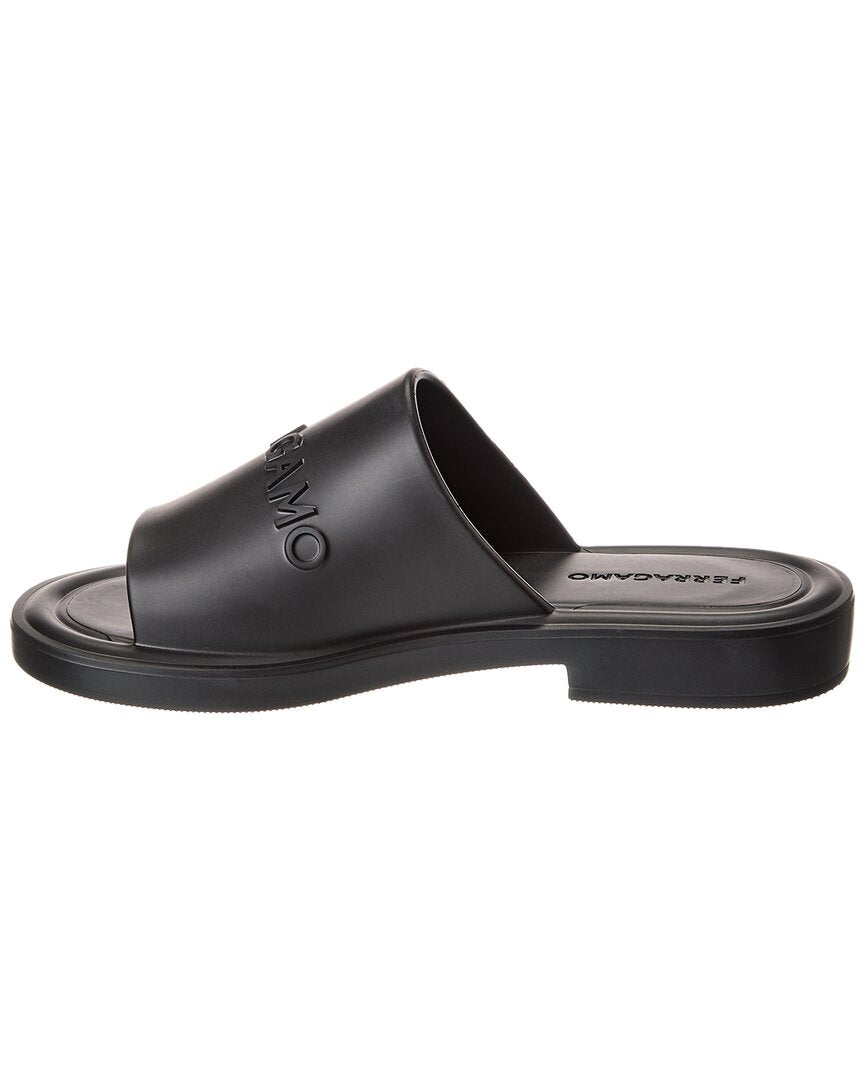 【FERRAGAMO】 GIUNEVA スライドサンダル Salvatore Ferragamo Ferragamo Giuneva Rubber Slide | ShopSimon