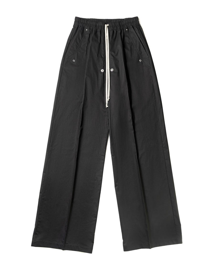 パンツ Rick Owens Wide Black Trousers With Drawstring Belt Rick Owens Drawstring Trousers | Black | FARFETCH