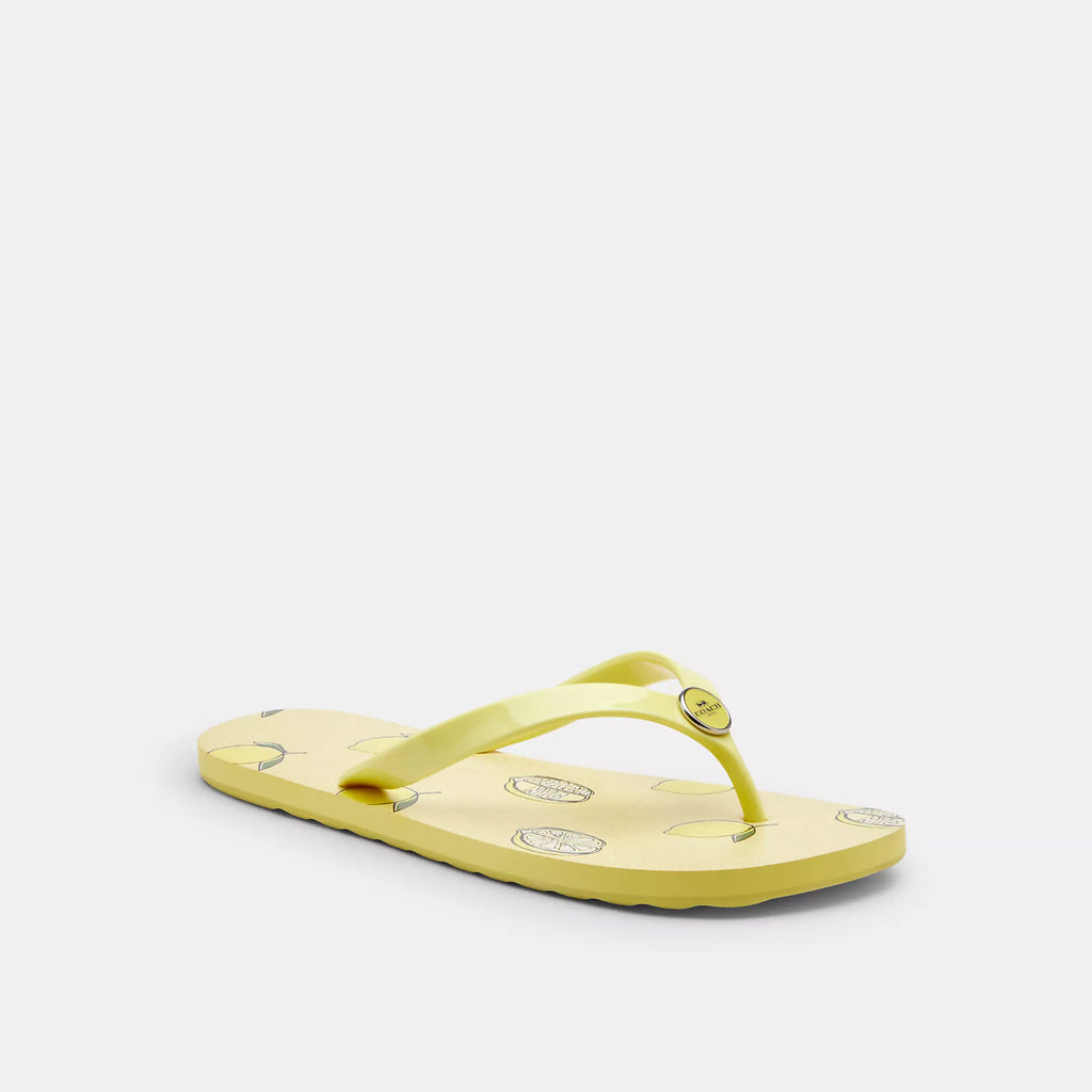 Coach Outlet Zayn Flip Flop With Fruit Print | ShopSimon