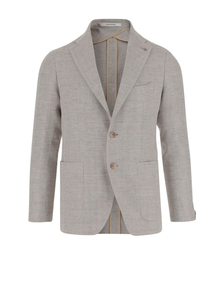 ジャケット TAGLIATORE Single-breasted jacket Tagliatore Single-breasted jacket with wool Vichy pattern