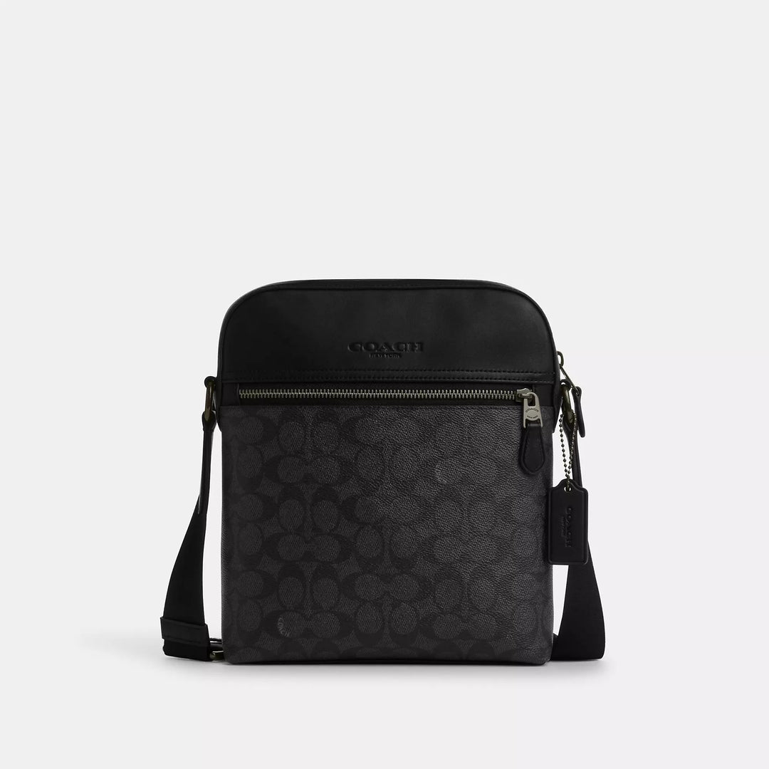 Coach Outlet Houston Flight Bag In Signature Canvas | ShopSimon