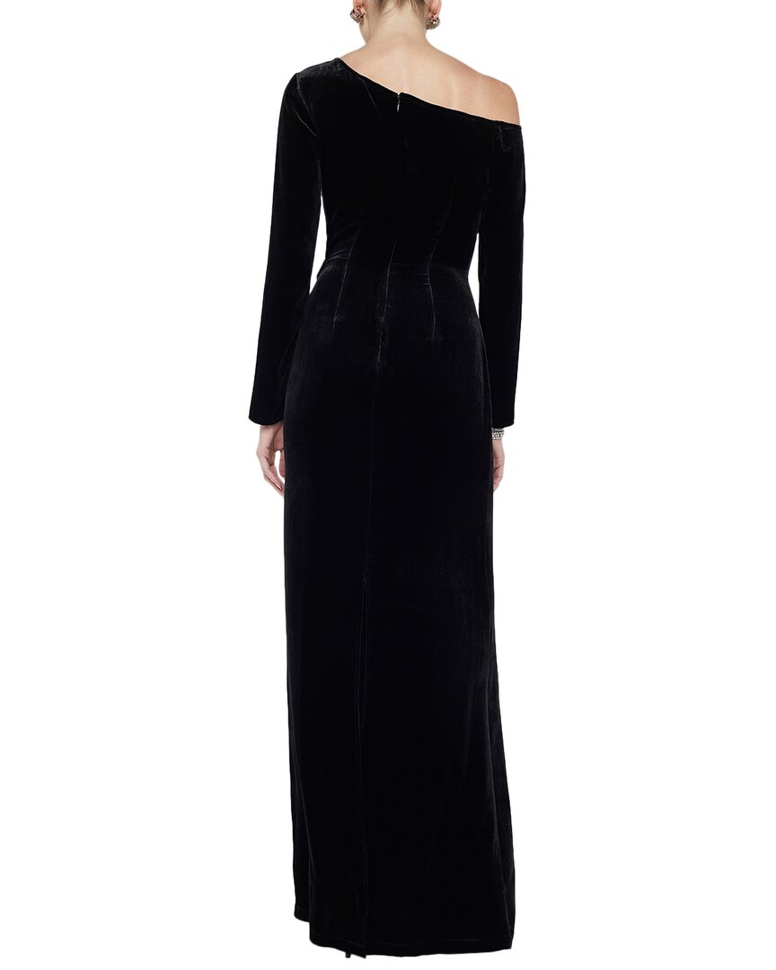 L'agence Seren Cutout Silk-Blend Maxi Dress