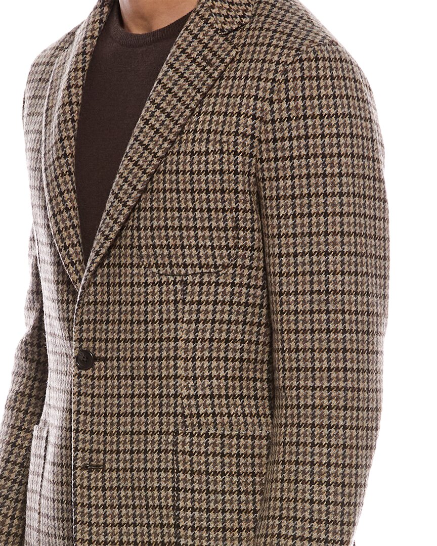 TODD SNYDER Wool-blend Houndstooth Sport Jacket | ShopSimon