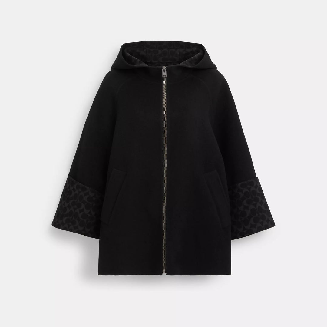 Coach Outlet Wool Cape ShopSimon