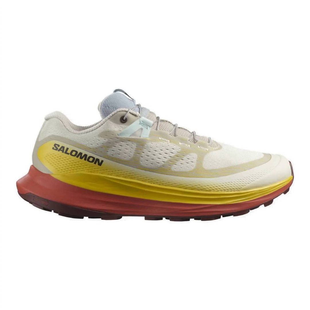 【Salomon】ULTRA GLIDE 2 - RAINY DAY/FREESIA/HOT SAUCE SALOMON Women's Ultra Glide 2 - B Running Shoe In Rainy Day