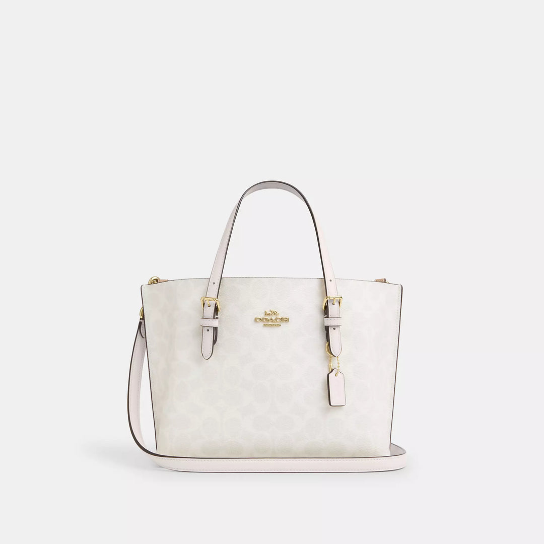 【春にピッタリ★Coach★Mollie Tote Bag 25 WithFloral Print】 COACH® Outlet | Mollie Tote Bag 25 In Signature Canvas With