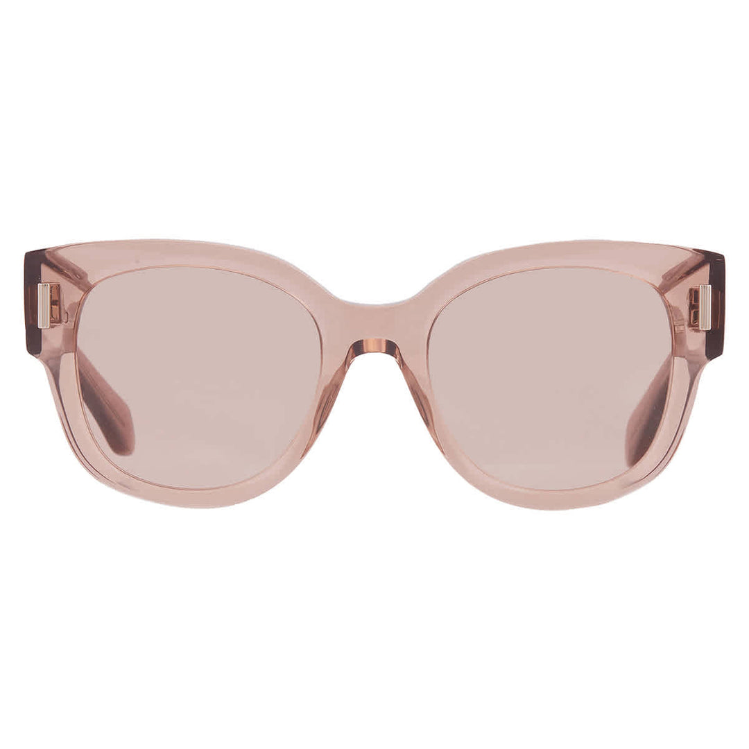 Salvatore Ferragamo Ferragamo Pink Oval Ladies Sunglasses SF2007S