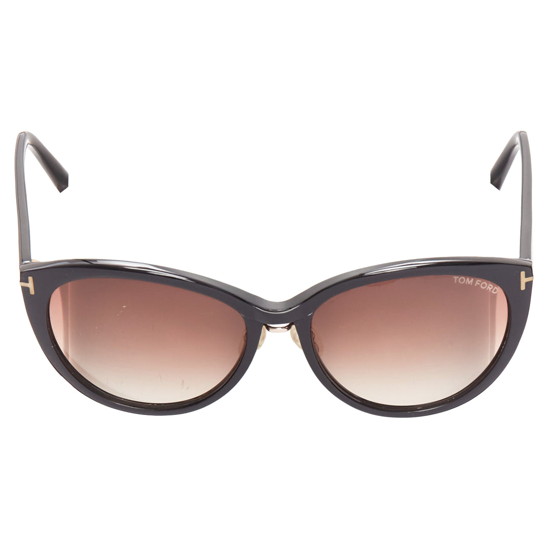 Tom Ford Gina Tf345 Acetate Gold T Logo Arm Classic Sunglasses