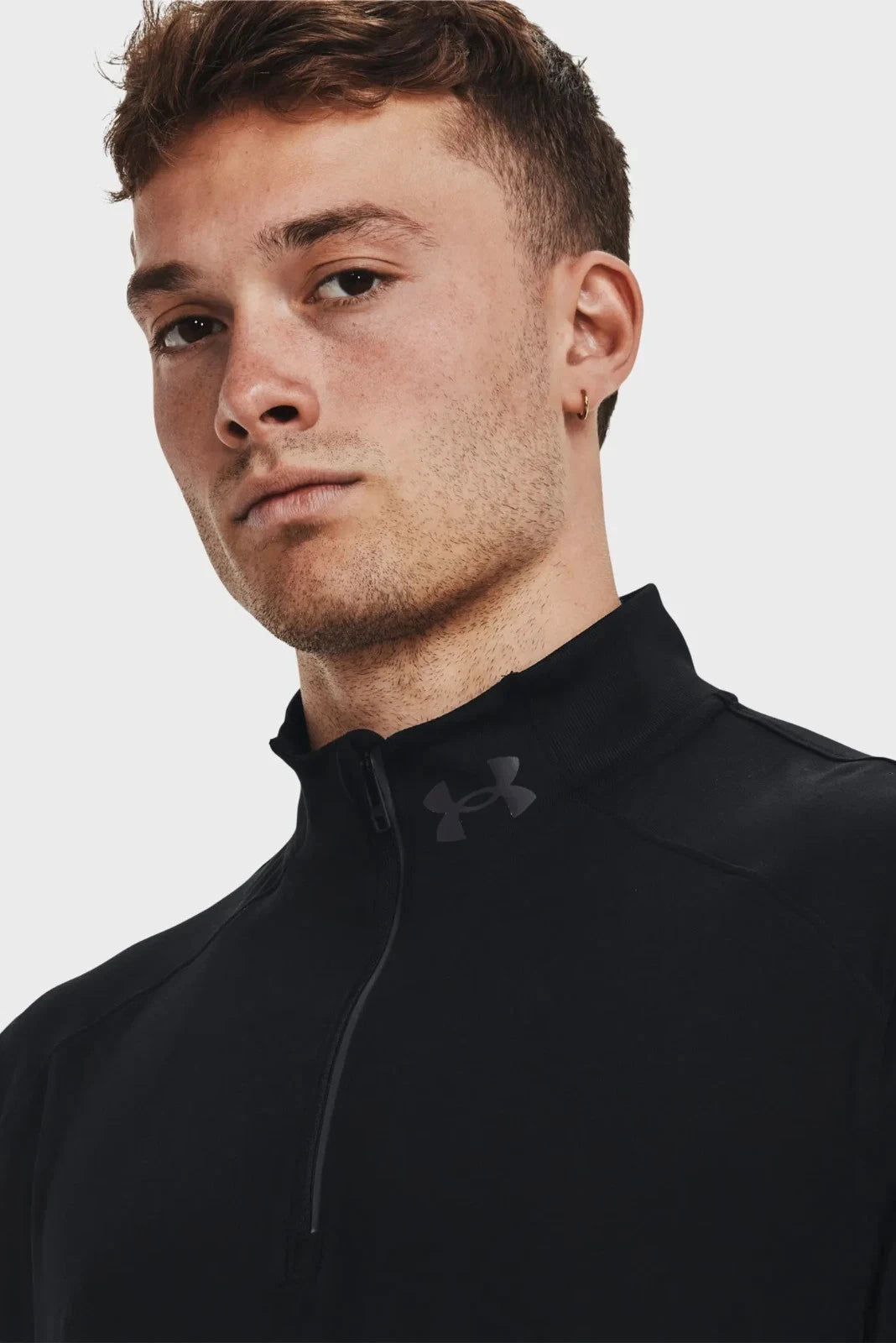 Under armour Sweatshirt Men's Black 1/4 Zip Running Performance