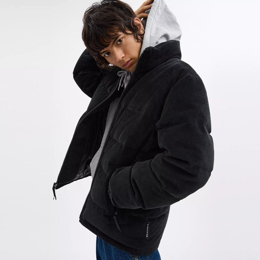 Coach Outlet Corduroy Down Jacket | ShopSimon