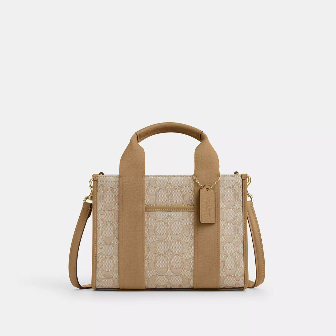 【ぷくじゃが】COACH SMITH TOTE 24 ベージュ Coach Outlet Smith Tote Bag 24 In Signature Jacquard | ShopSimon