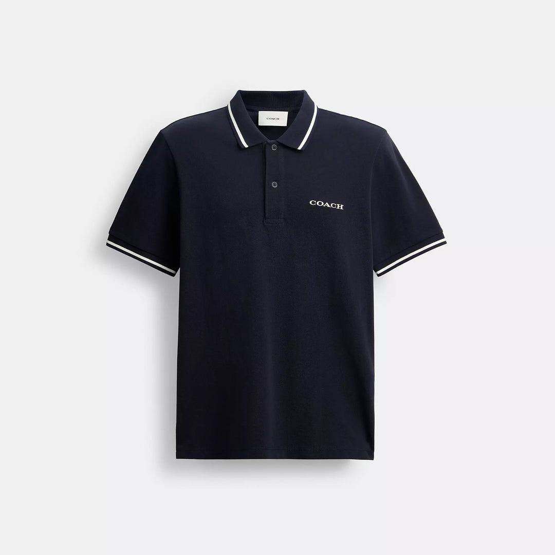 Coach Outlet Signature Trim Polo In Organic Cotton | ShopSimon