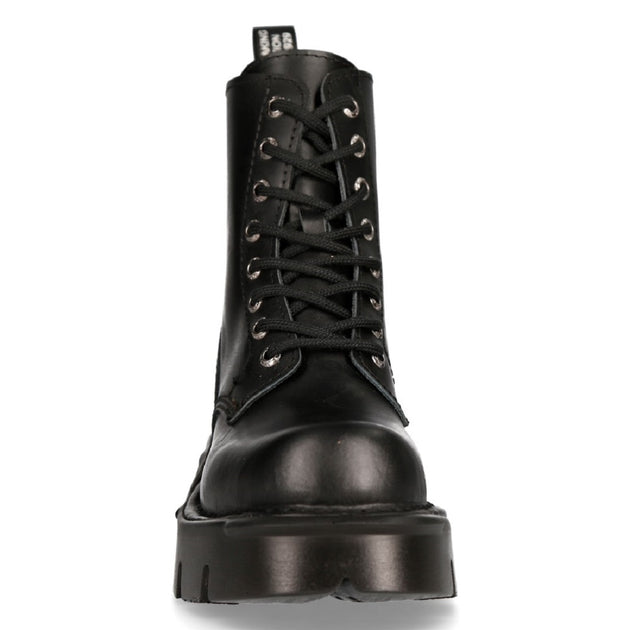 New Rock Metallic M-mili084n-s5 Unisex Platform Boots In Black M Mili084n S5