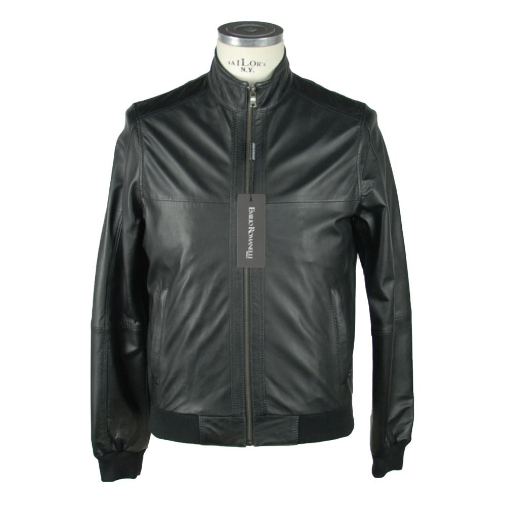 Emilio Romanelli Emilio Romanelli Sleek Leather Jacket For Men´s Men,Specials : American Fashion Style Bags On Sale