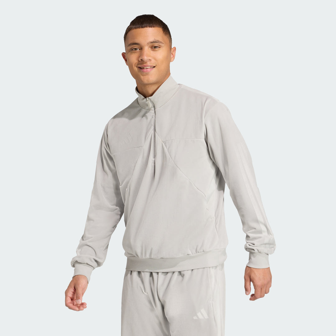 adidas Men's Velour Half Zip Track Top | ShopSimon