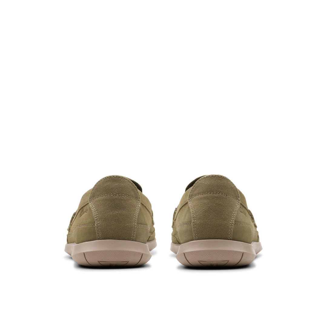 Clarks Flexway Band In Green Suede | ShopSimon
