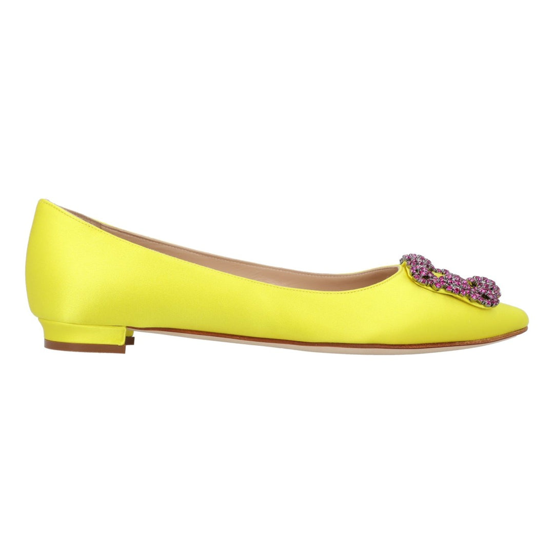 フラットシューズ Manolo Blahnik Hangisi Flat Yellow Manolo Blahnik Hangisi Flat Yellow | ShopSimon