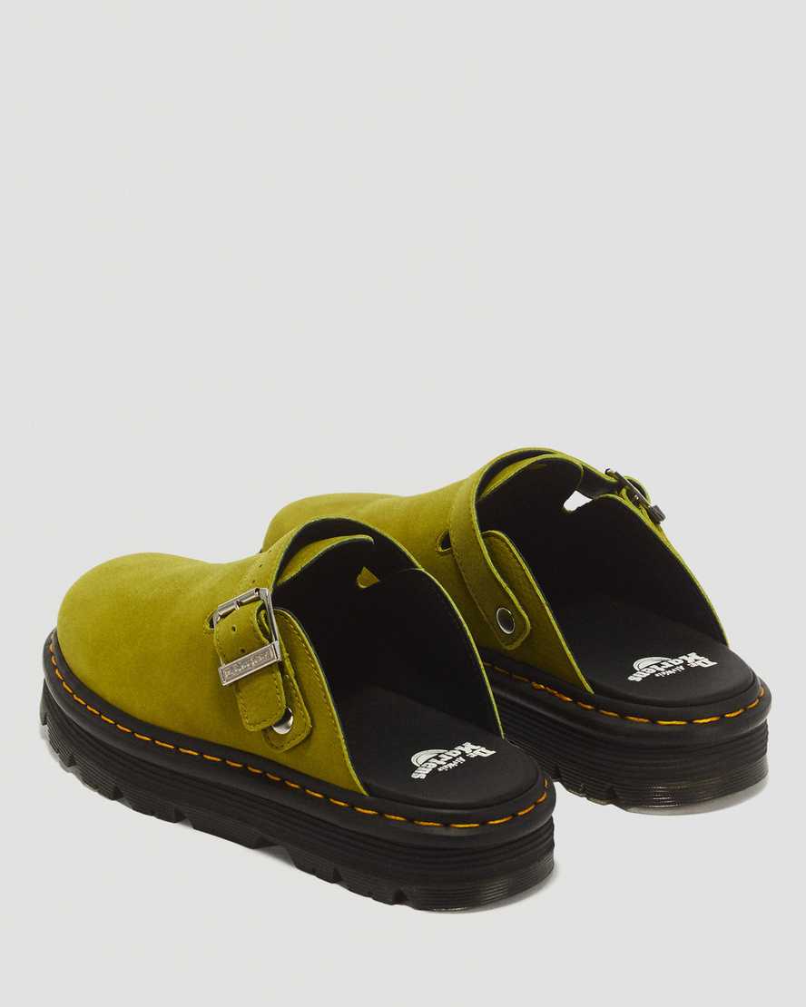 Reggie Milled Nubuck ブラック サンダル 39 Dr. Martens Zebzag Milled Nubuck Mules | ShopSimon