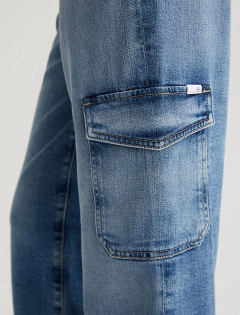 AG Jeans Gatina Wide Leg Cargo Jeans In Exile | ShopSimon