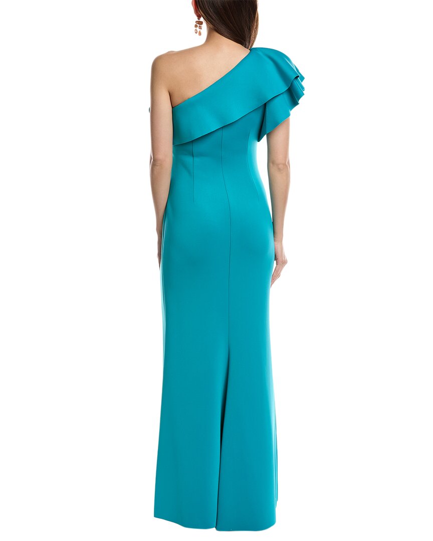 Eliza J One-shoulder Scuba Gown ShopSimon