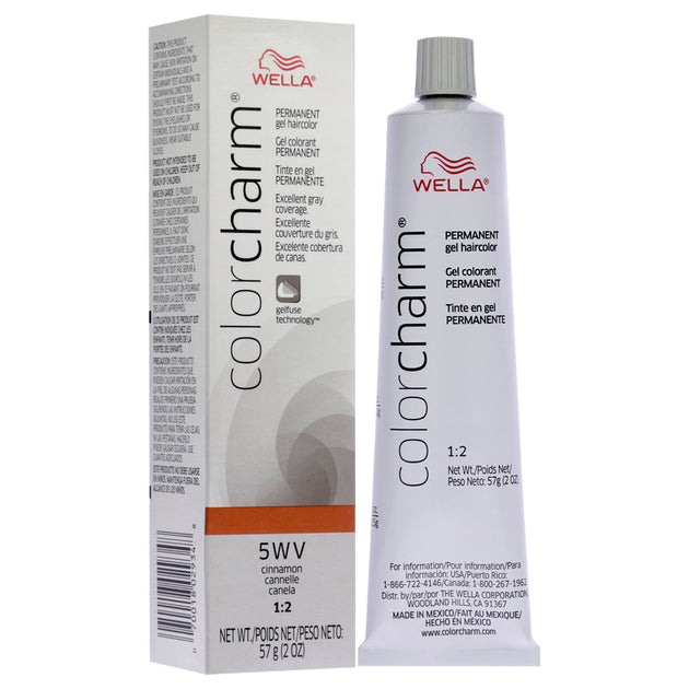 Wella Color Charm Permanent Hair Color Gel - 5wv Cinnamon By For Women ...