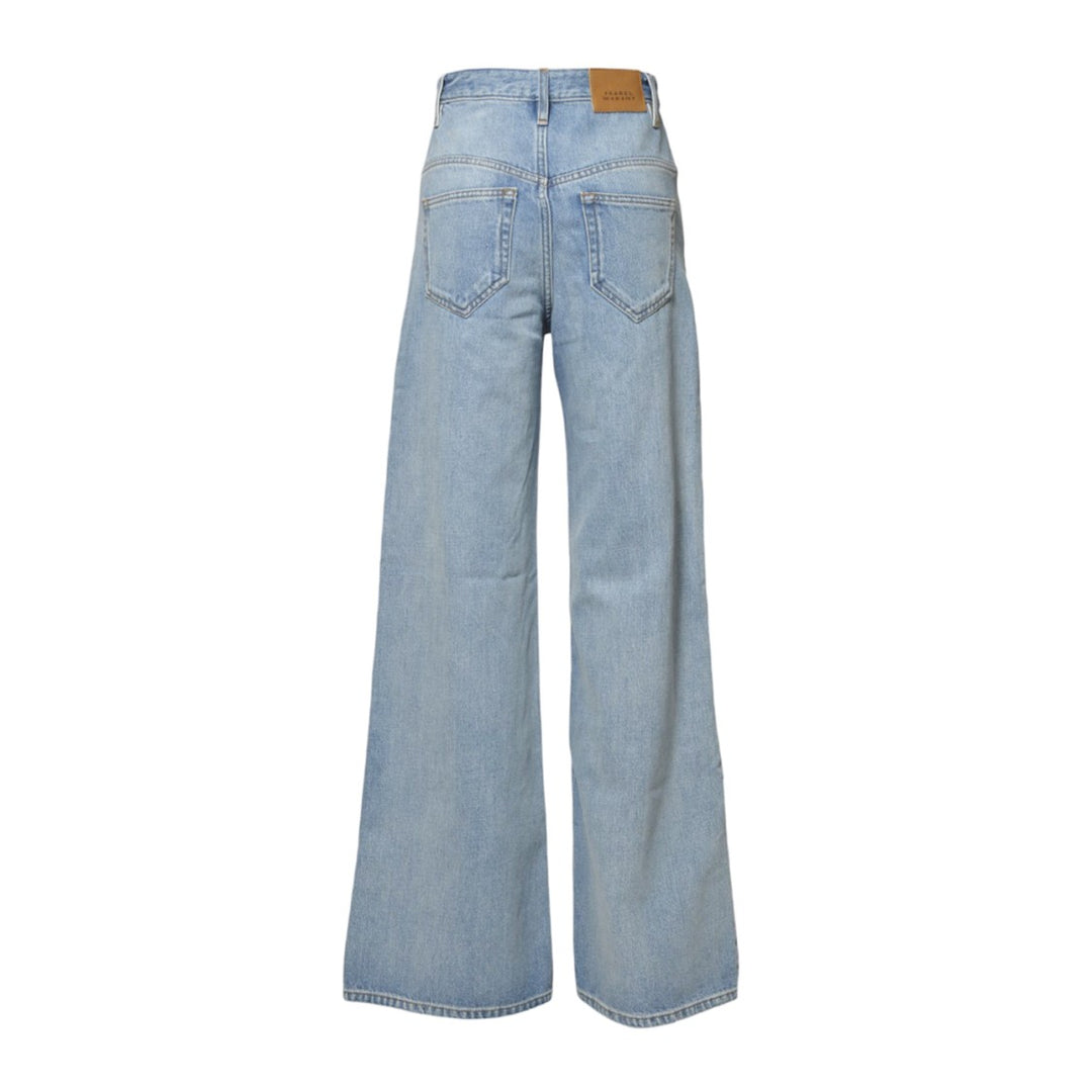 デニム・ジーパン Isabel Marant High-Waisted Wide Leg Jeans In Fluid Cotton Isabel Marant High-Waisted Wide Leg Jeans In Fluid Cotton