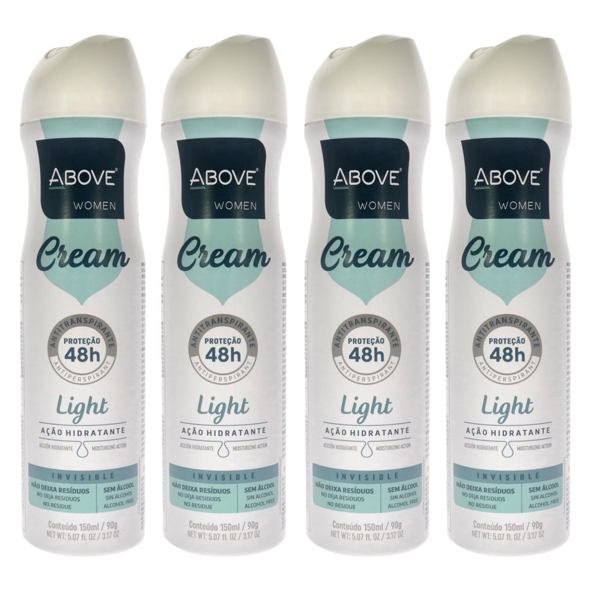 Above Above 3.17 oz 48 Hours Cream Antiperspirant Deodorant for Women - Light - Pack of 4,All Products : American Fashion Style Bags On Sale