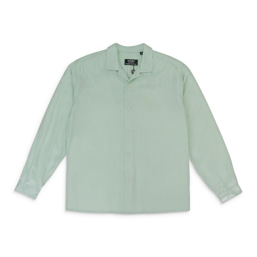 Gitman Brothers X OC TENCEL LONG SLEEVE MINT BUTTON-DOWN SHIRT | ShopSimon