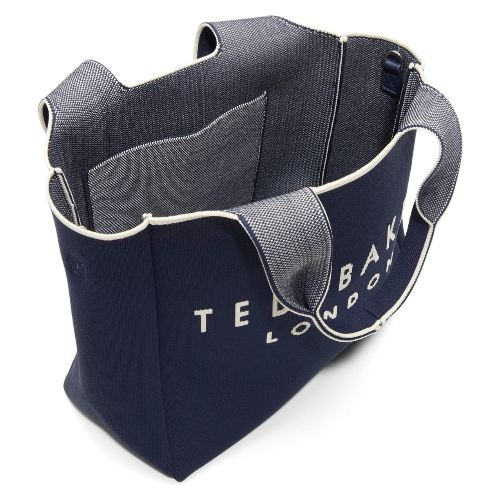 Ted Baker Women's Sara Jaquard Knit Tote, Navy | ShopSimon